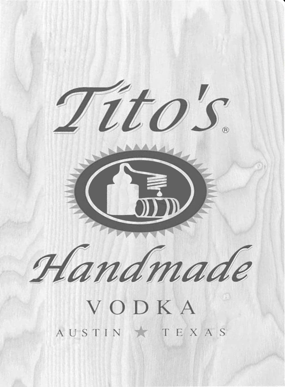 Wine Vodka Beer - Panneau métallique de 8 x 12