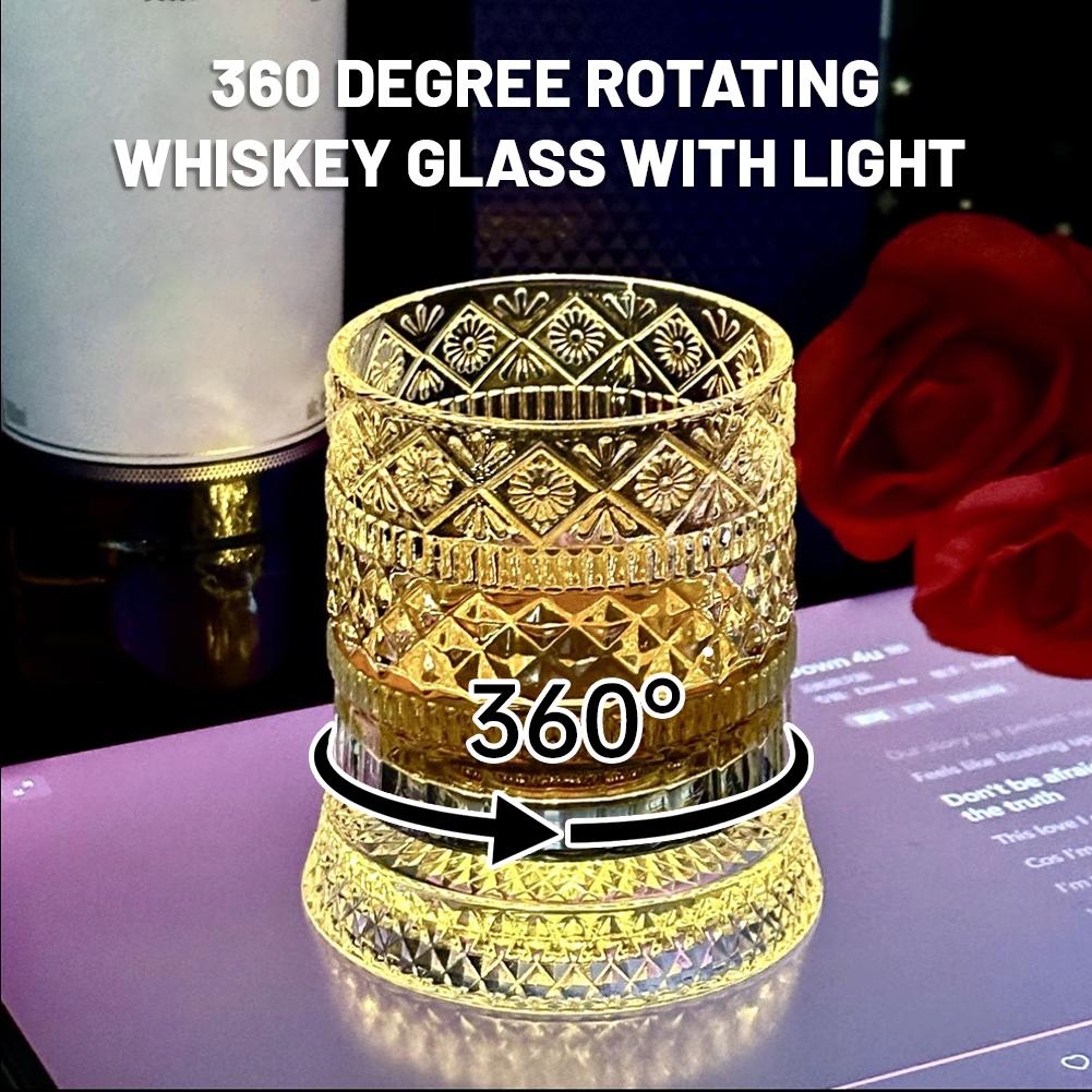 Wine Whiskey Beer - Verre à whisky rotatif créatif en
