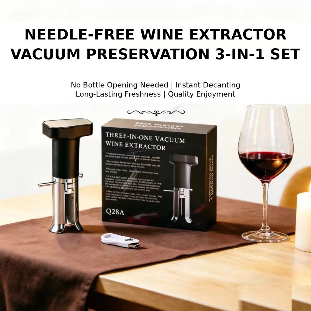 Decanter Aerator Set - Tire-bouchon décapsuleur pour bouteille de vin,