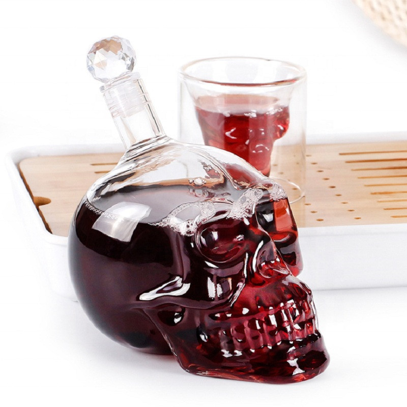 Décanteur tête de mort créatif - Wine Vodka Beer avis et prix