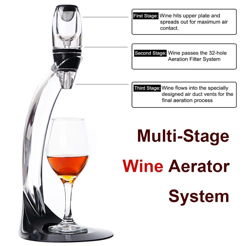 Verseur de carafe à vin rouge  - Decanter Aerator Set avis et prix