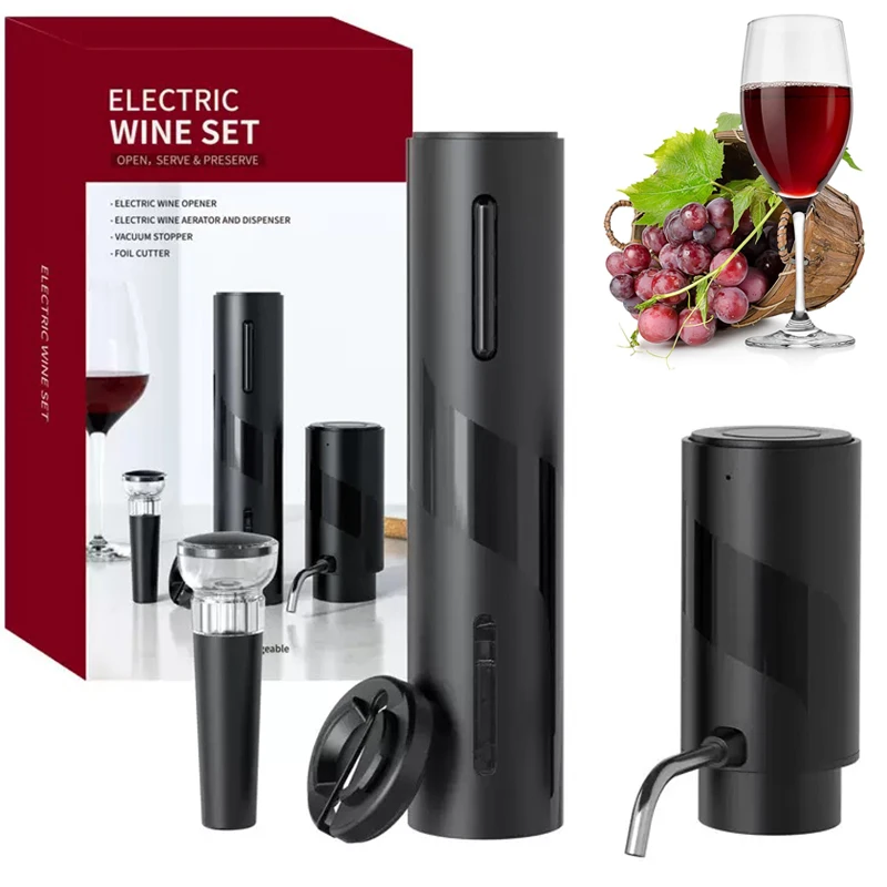Ensemble d'ouvreur de vin élec - Decanter Aerator Set avis et prix